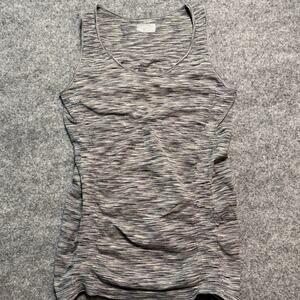 Athleta Gray Black Space‎ Dye Seamless Workout Tank Top Size Medium